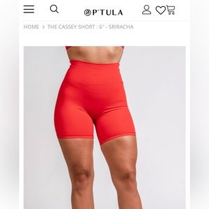 PTula Cassey biker short 6”. Small